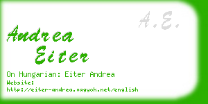 andrea eiter business card